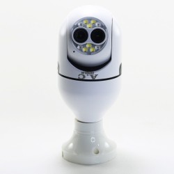 خرید اینترنتی دوربین وایرلس لامپی چرخشی دو لنز ICSEE-ارسال درب منزل
